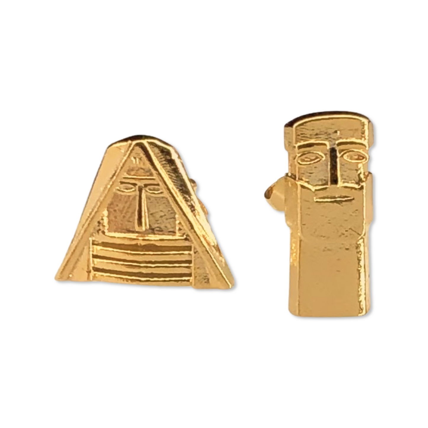 Small "Tatik Papik" Mismatch Stud Earrings